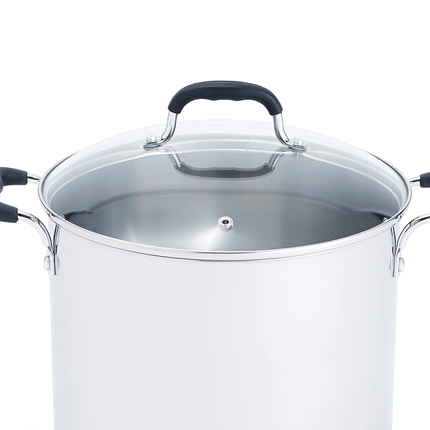 T-fal Specialty Stainless Steel Stockpot 12 Quart Oven Safe 350F Pots and Pans, Cookware Silver