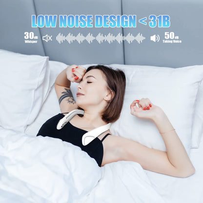 Portable Bladeless Neck Fan with 3 Speeds