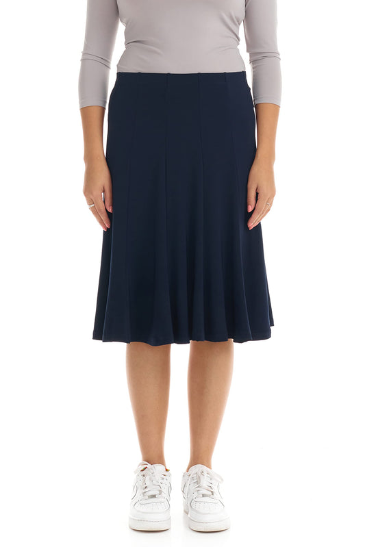 ESTEEZ Skirts for Women Midi Length -Womens - Navy A-line Skirt - Florence (EX802159 Navy Medium)