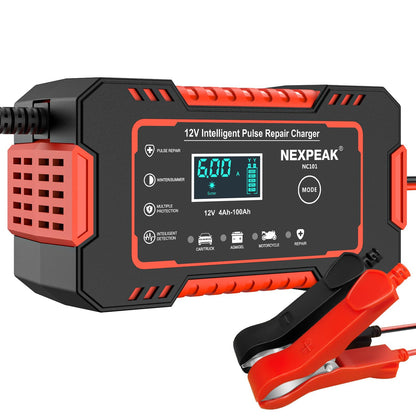 NEXPEAK 12V 6A Smart Battery Charger Maintainer