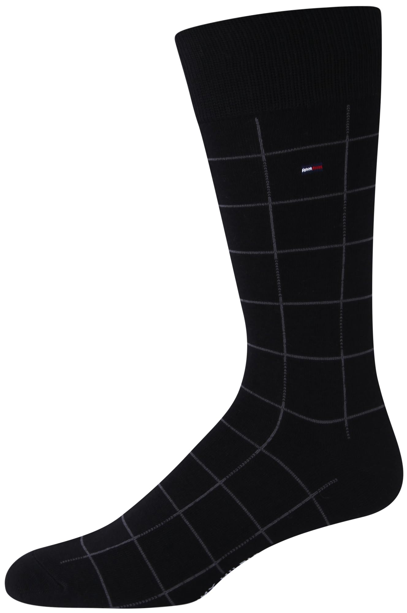 Tommy Hilfiger Men's Dress Socks - 5 Pairs Lightweight Comfort Fabric Reinforced Heel Crew Socks - Dress Socks for Men (7-12), Size 7-12, BlackGrey