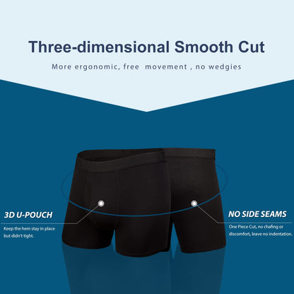 4 Pack BAMBOO COOL Men's Boxer Briefs
