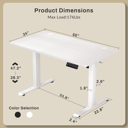 GallopFun Adjustable Height Electric Standing Desk
