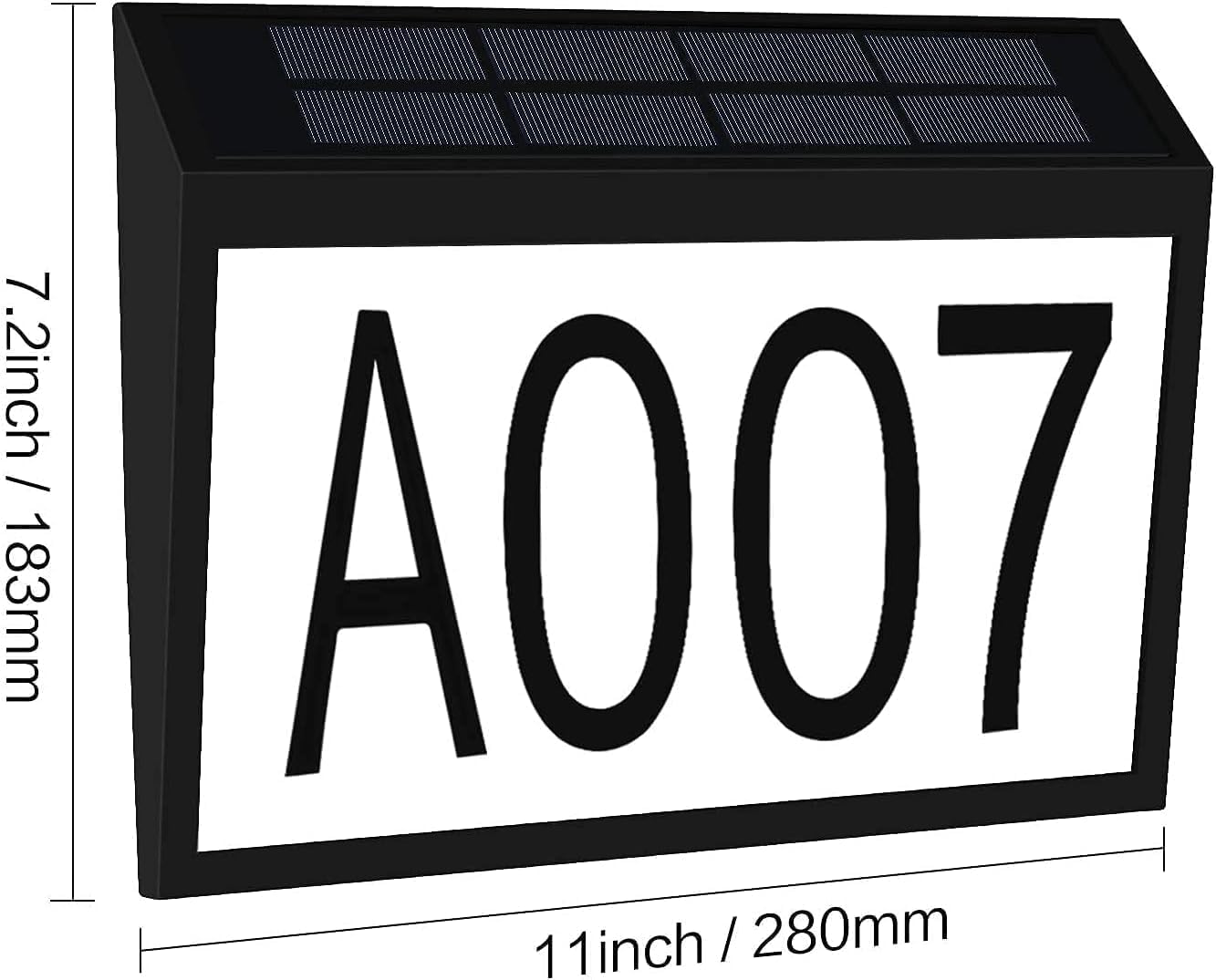 Solar Address Number Light with Auto On/Off