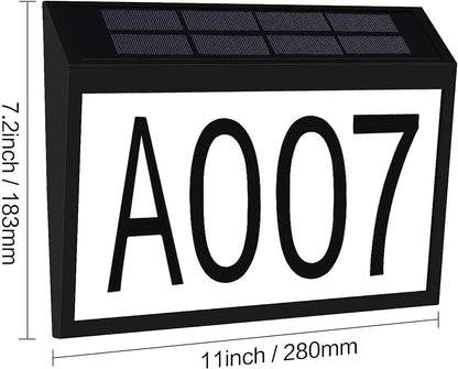 Solar Address Number Light with Auto On/Off