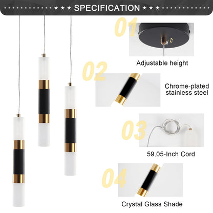 3-Light LED Pendant Lights for Kitchen Island