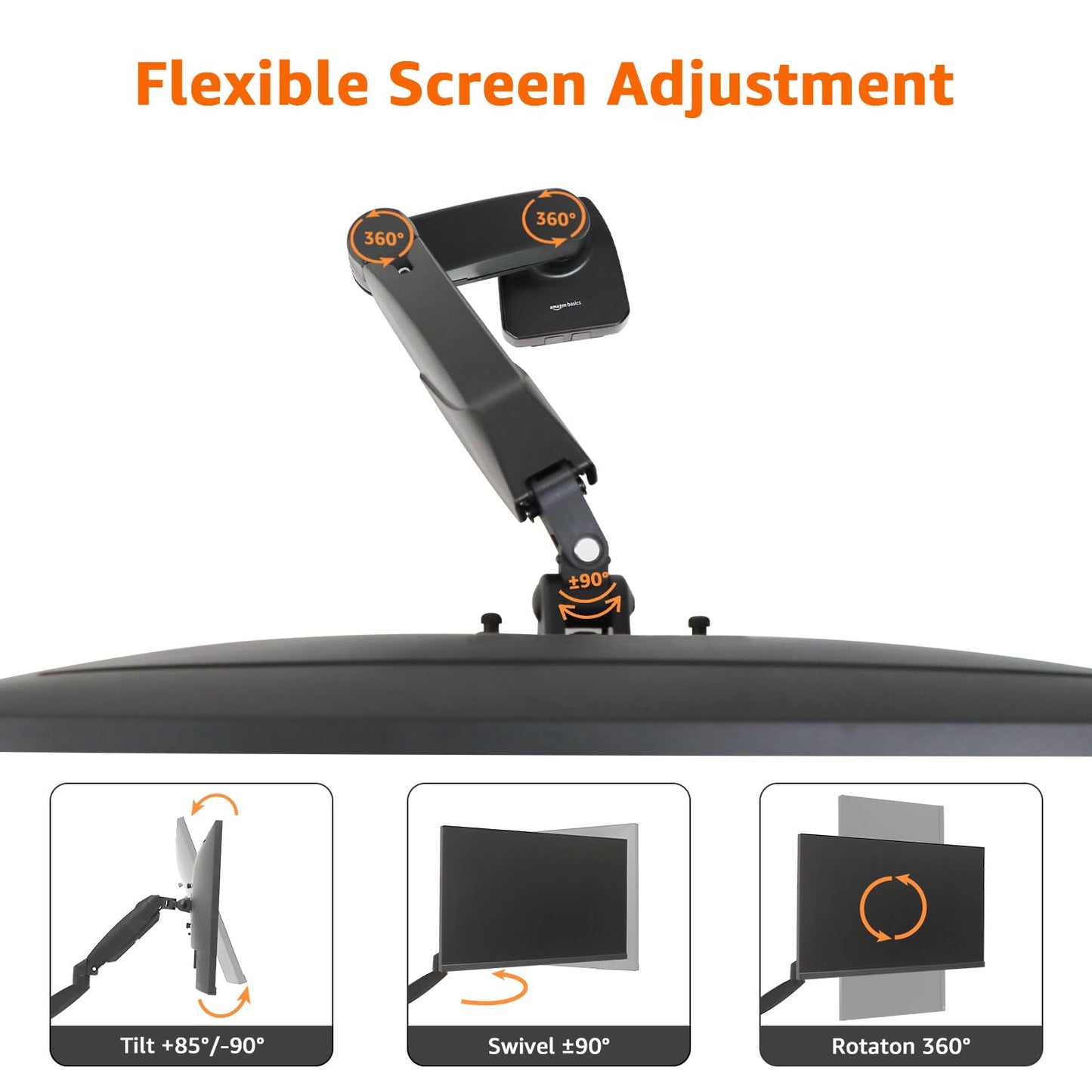 Adjustable Monitor Arm for 27" Displays