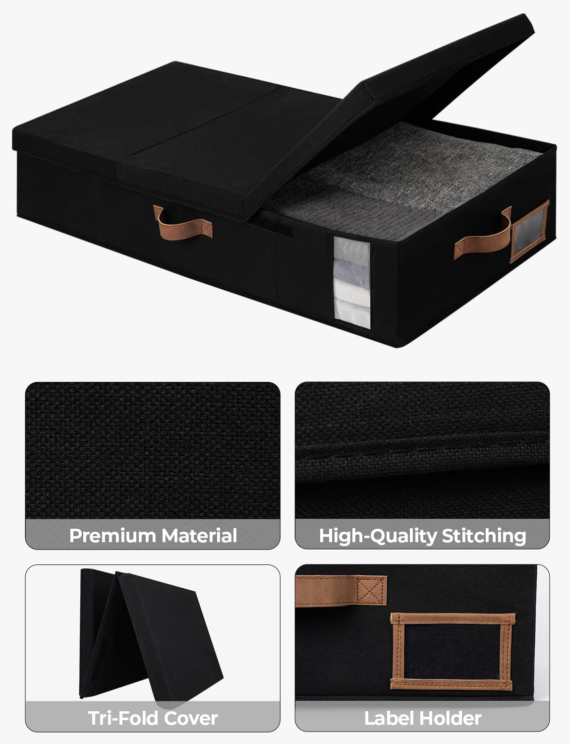 2-Pack Under Bed Storage Containers by StorageWorks