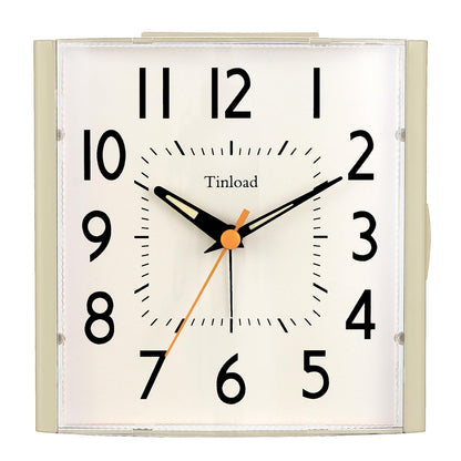 Vintage Retro Silent Alarm Clock for Bedroom