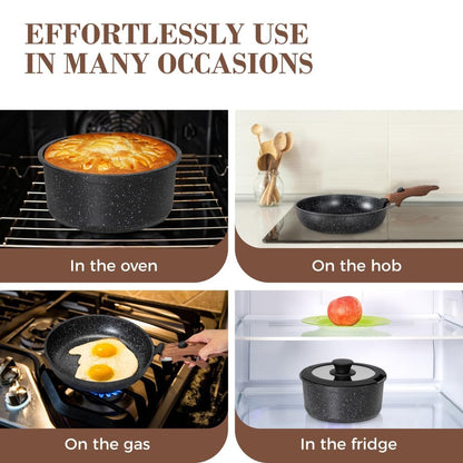 Nonstick Induction Cookware Set for Camping