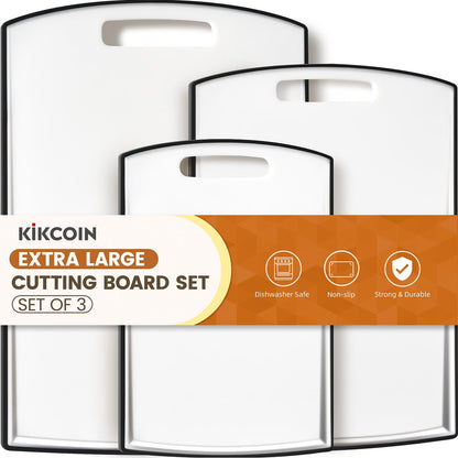 Non-Slip Plastic Cutting Boards Set of 3