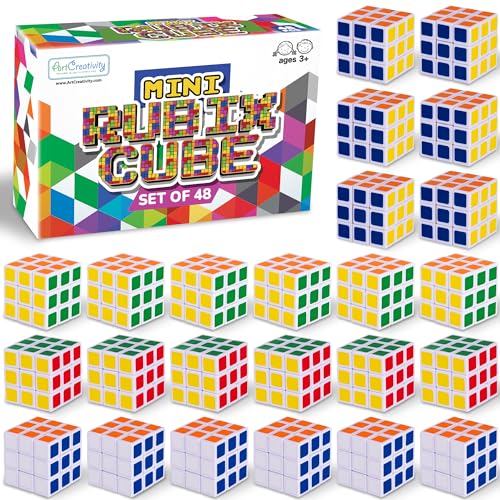 48 Pack Mini 3D Puzzle Cube Party Favors