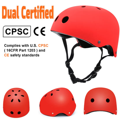 Dual Certified Skateboard and Bike Helmet for All