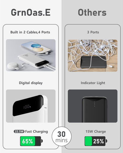 10000mAh Portable Power Bank with Fast Charging