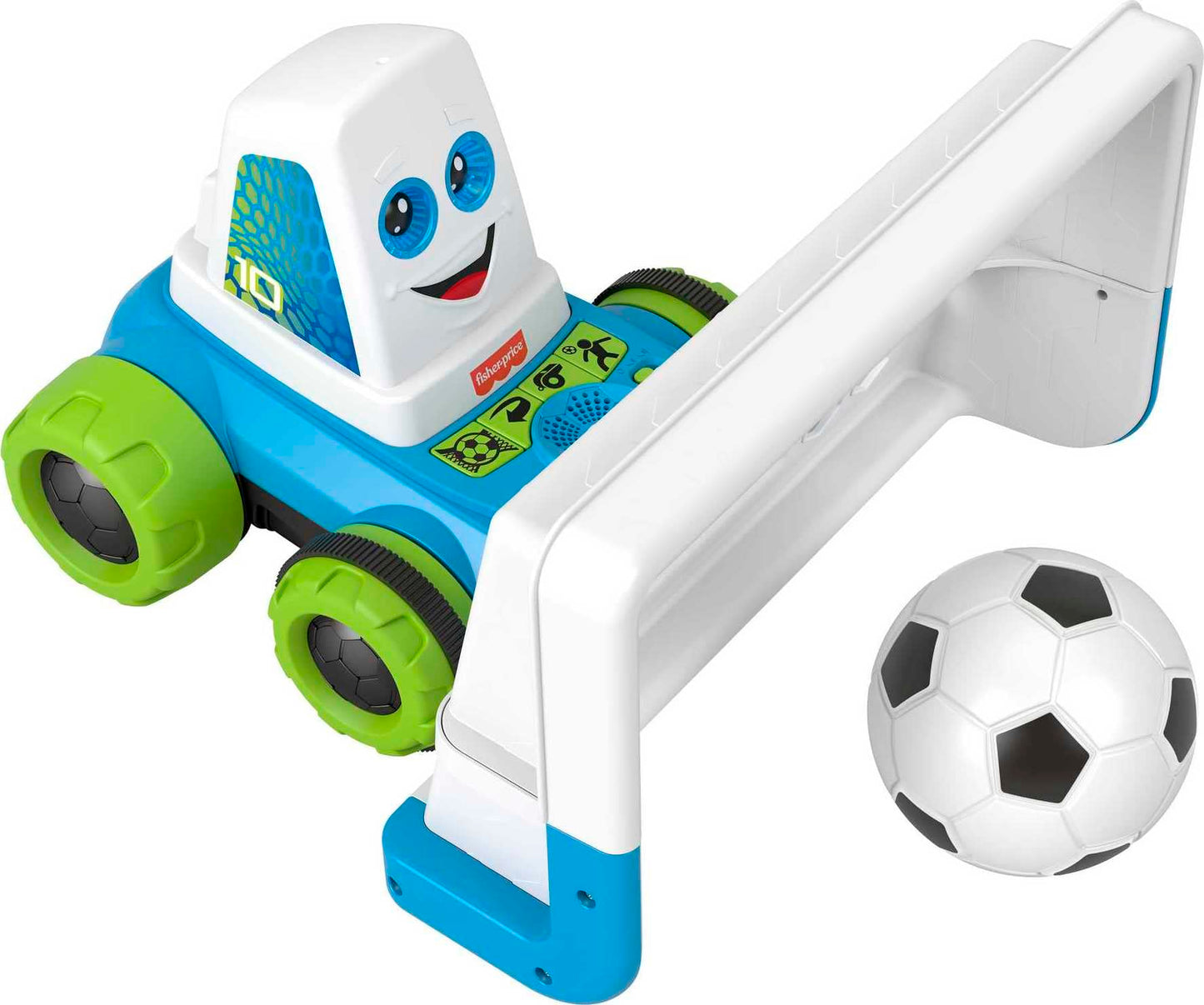 Fisher-Price Electronic Soccer Game Goaldozer Toy Motorized Net with Lights & Sounds for Preschool Sports Play Ages 3+ Years