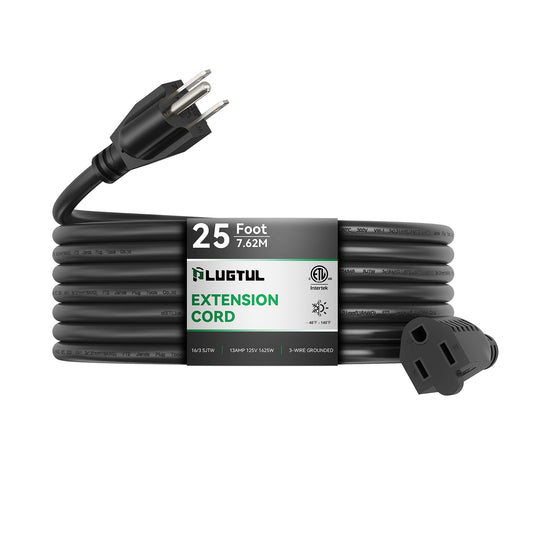 25 FT Heavy Duty Outdoor Extension Cord ETL Listed