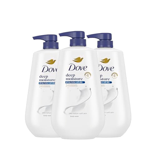 Dove Deep Moisture Body Wash with Pump 3 Count