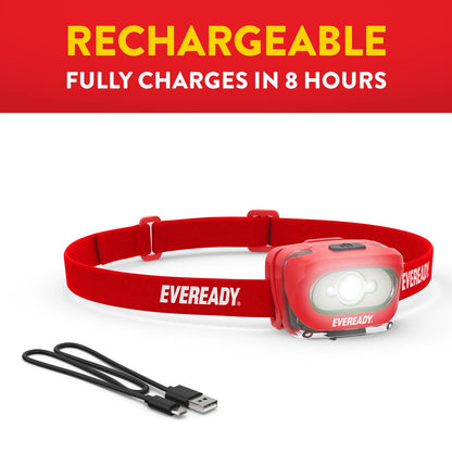 2 Pack Eveready LED Rechargeable Headlamps