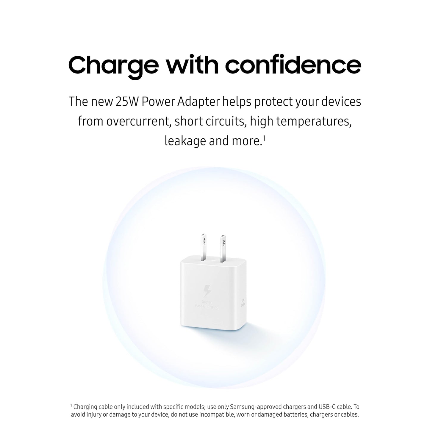 25W Samsung Fast Charging Wall Charger