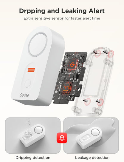 Govee 3-Pack Smart Water Leak Detector
