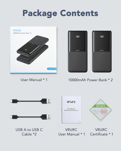 10000mAh VRURC Fast Charging Power Bank