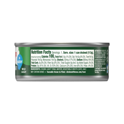 Chicken of the Sea Chunk Light Tuna, 24 Cans