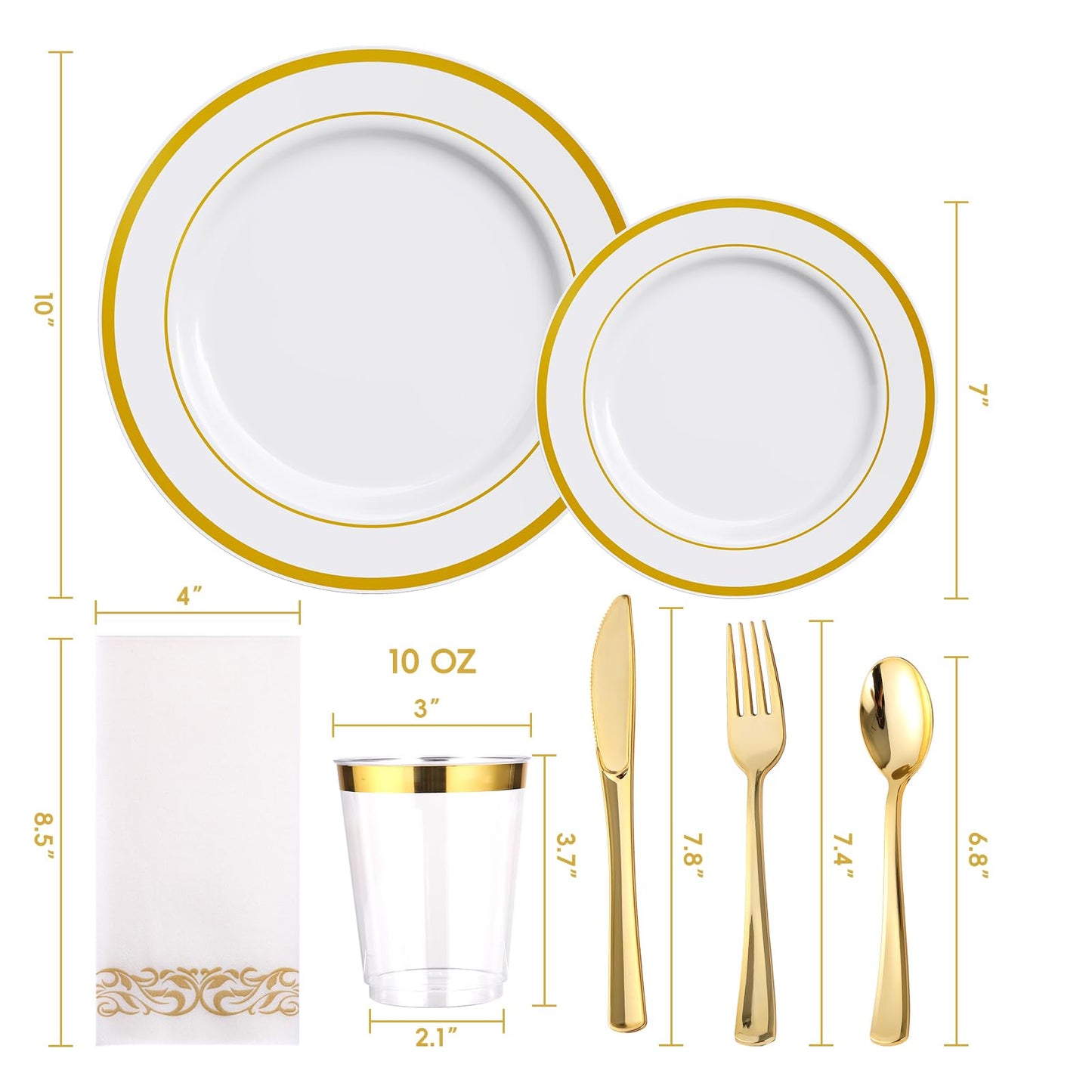 700 Count JOLLY CHEF Disposable Dinnerware Set