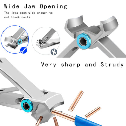 Nail Clippers Set for Thick Nails - Menasome