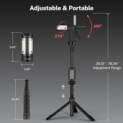 OGERY 10000mAh Rechargeable Camping Light with Stand
