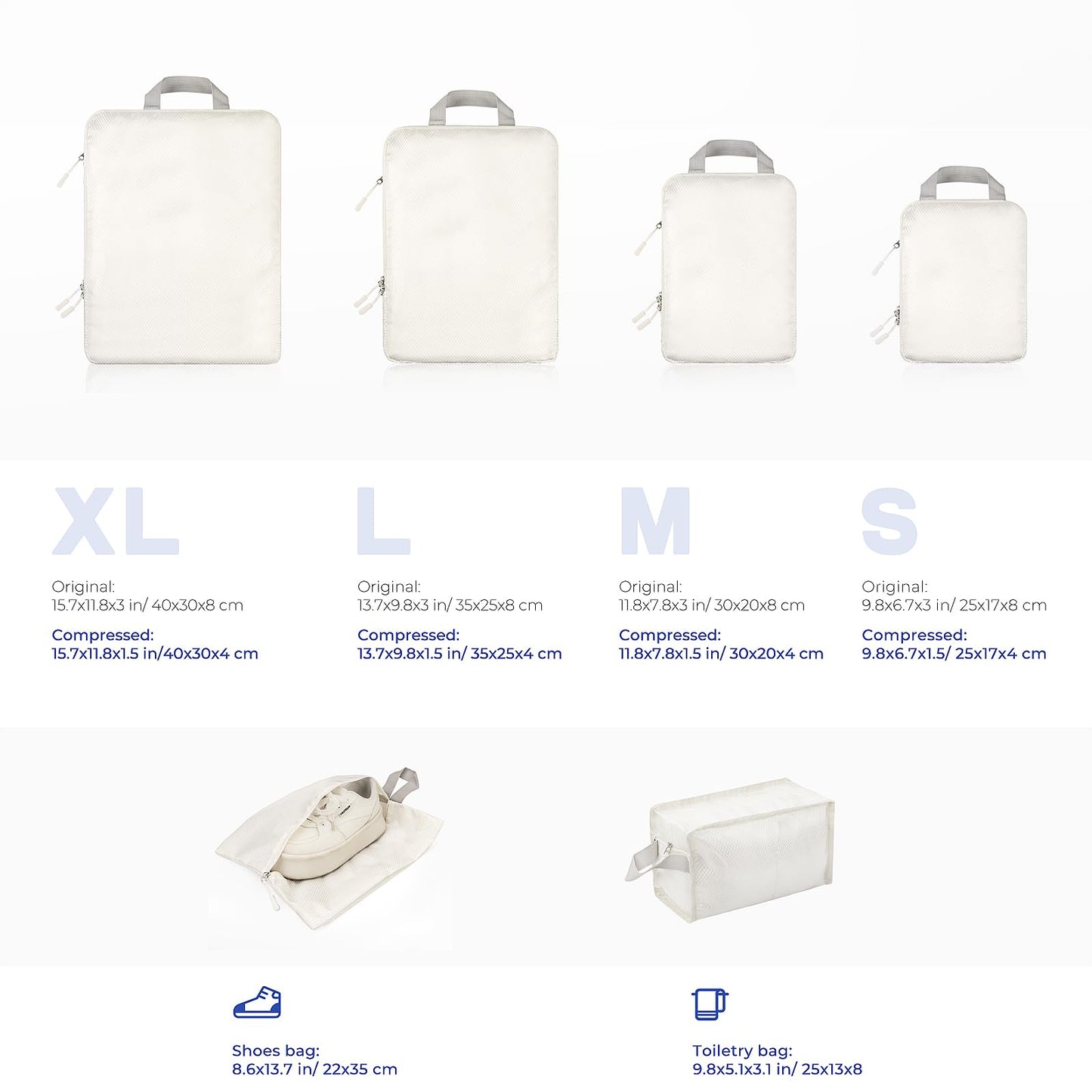 YOOFAN Travel Packing Cubes Set - 6 Pieces