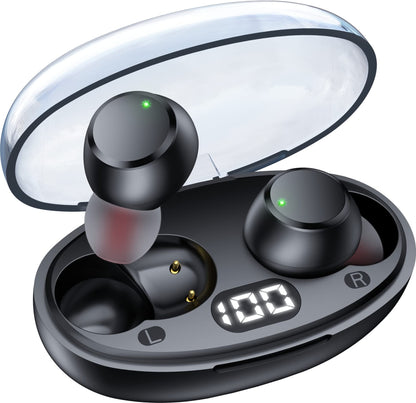 Wireless Bluetooth Earbuds with LED Power Display