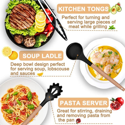 26-Piece Non-Stick Silicone Utensil Set