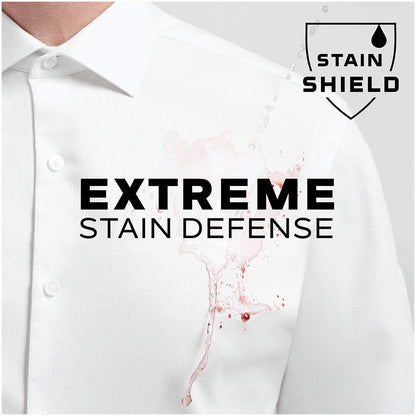 Van Heusen Men's Dress Shirt Slim Fit Stain Shield Stretch, White, 14"-14.5" Neck 32"-33" Sleeve
