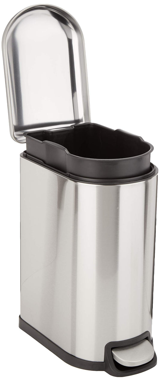 10L Amazon Basics D-Shaped Trash Can with Lid