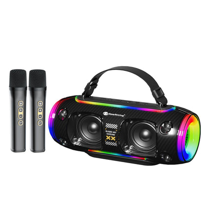 Portable Karaoke Machine with 2 Wireless Microphones