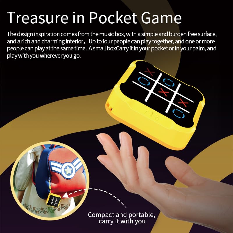 Portable Electronic Tic Tac Toe Game for Kids