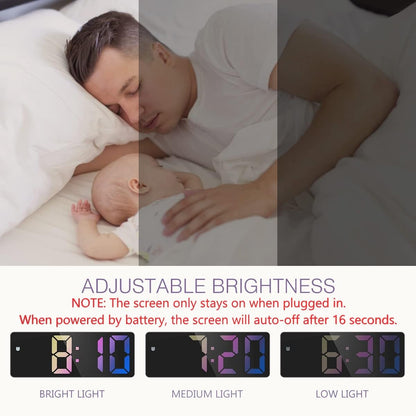 ORIA LED Alarm Clock with Snooze & Temperature Display