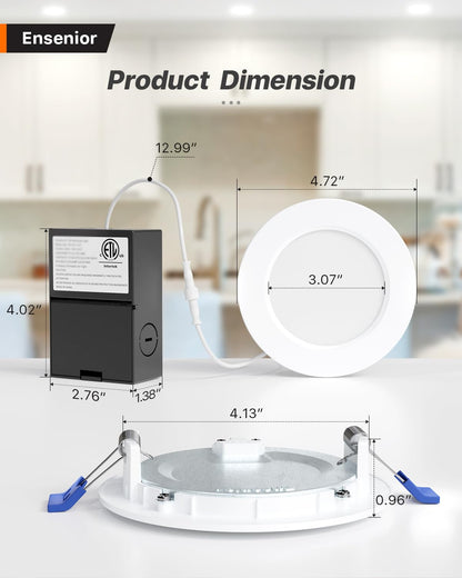 Dimmable 4 Inch LED Recessed Ceiling Lights