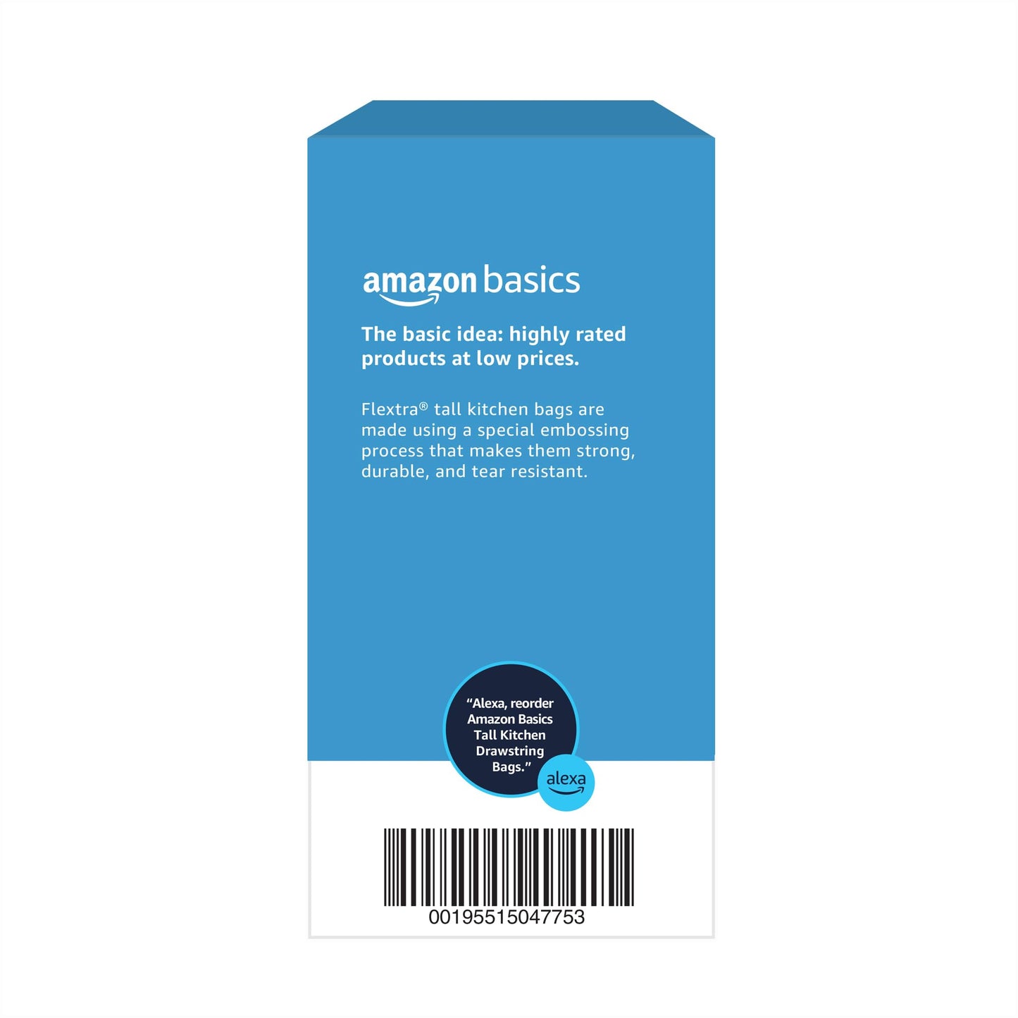 Amazon Basics 13 Gallon Drawstring Trash Bags