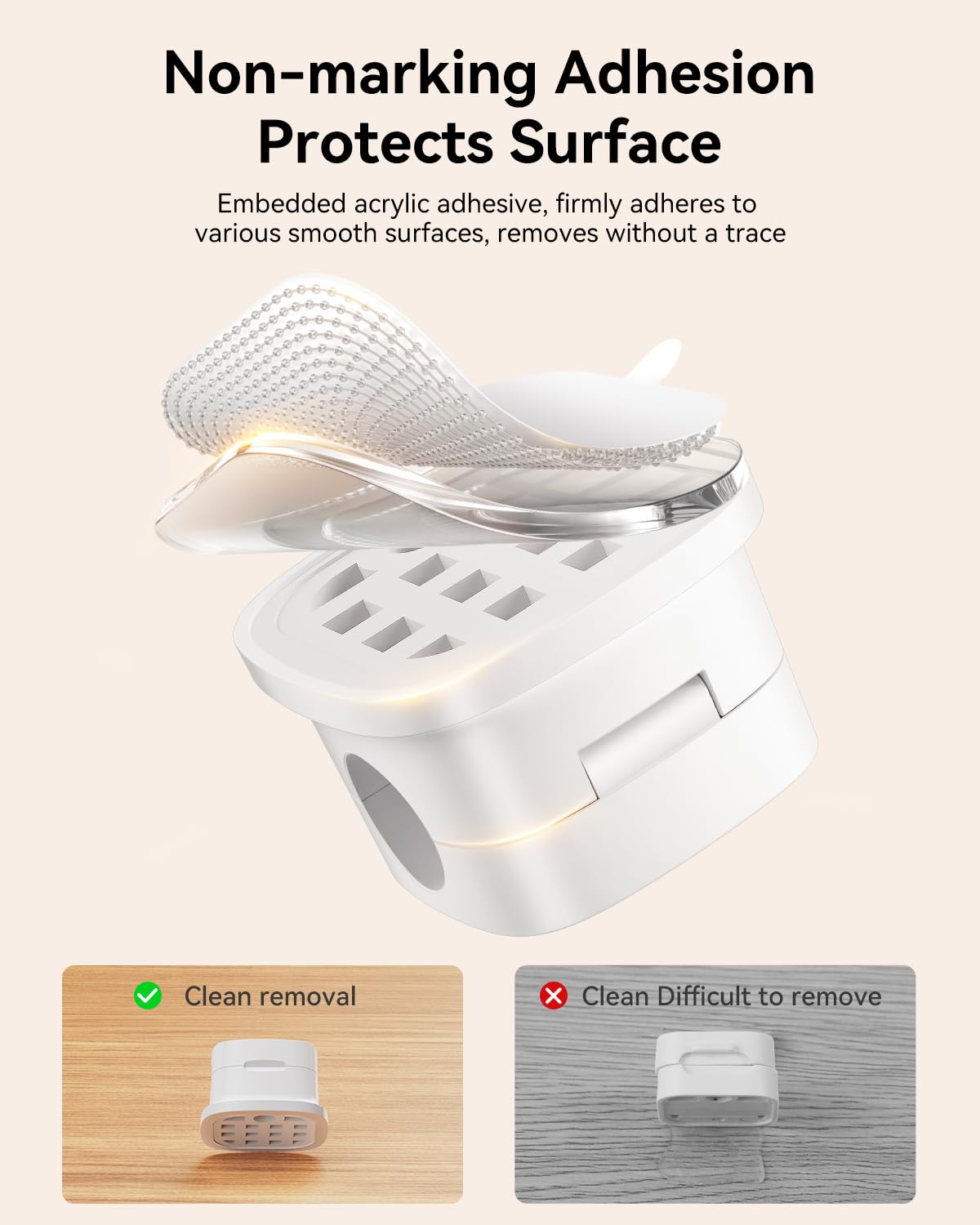 6-Pack Magnetic Cable Clips for Desk Organizer