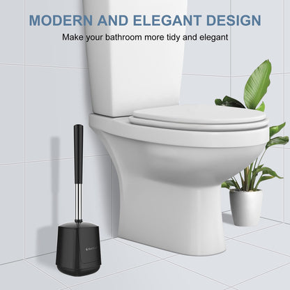 Toilet Brush Set with Holder and Long Handle