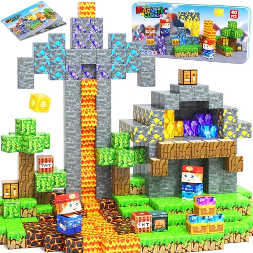 Magnetic STEM Building Blocks Travel Toy Set
