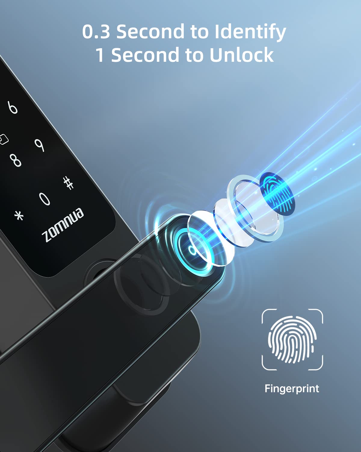 Smart Fingerprint Door Lock with Keypad & Bluetooth