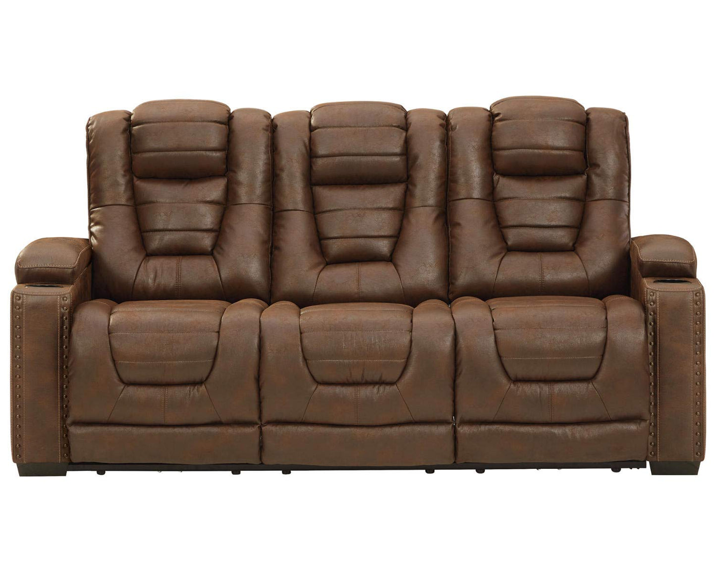 Power Reclining Sofa with Adjustable Headrest