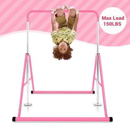 Height Adjustable Gymnastics Bar for Kids