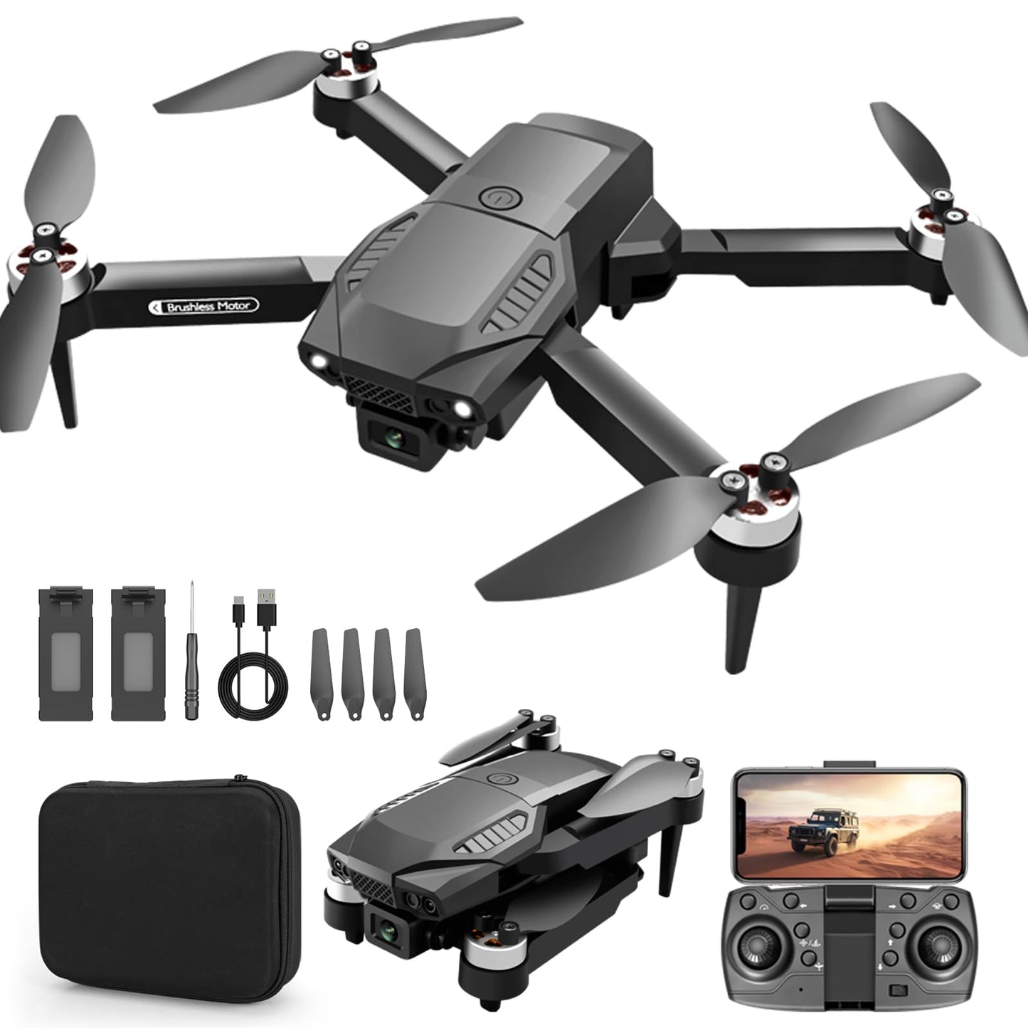 4K Camera Drone for Beginners and Kids