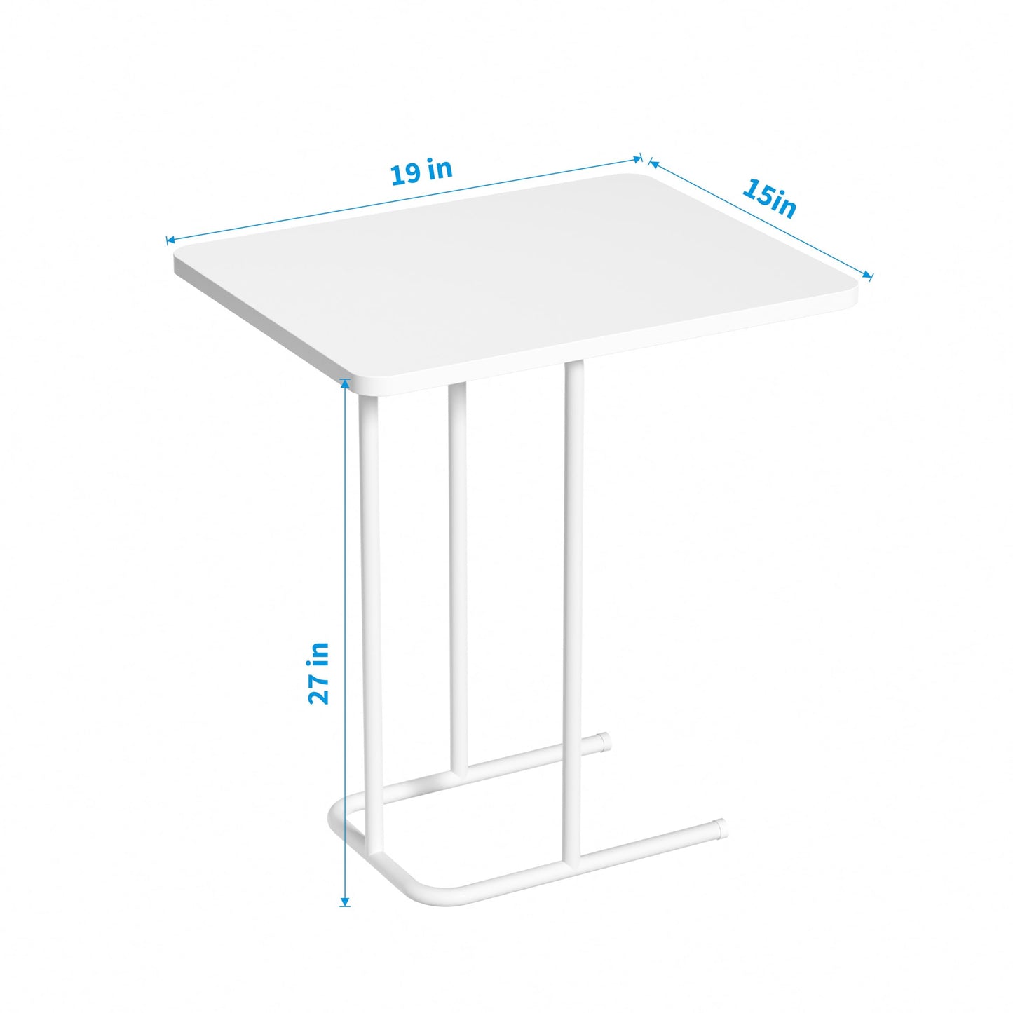 C-Shaped Side Table for Living Room & Bedroom