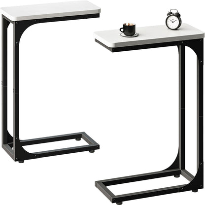 YOOHII Slim C Tables Set of 2 - Black & White