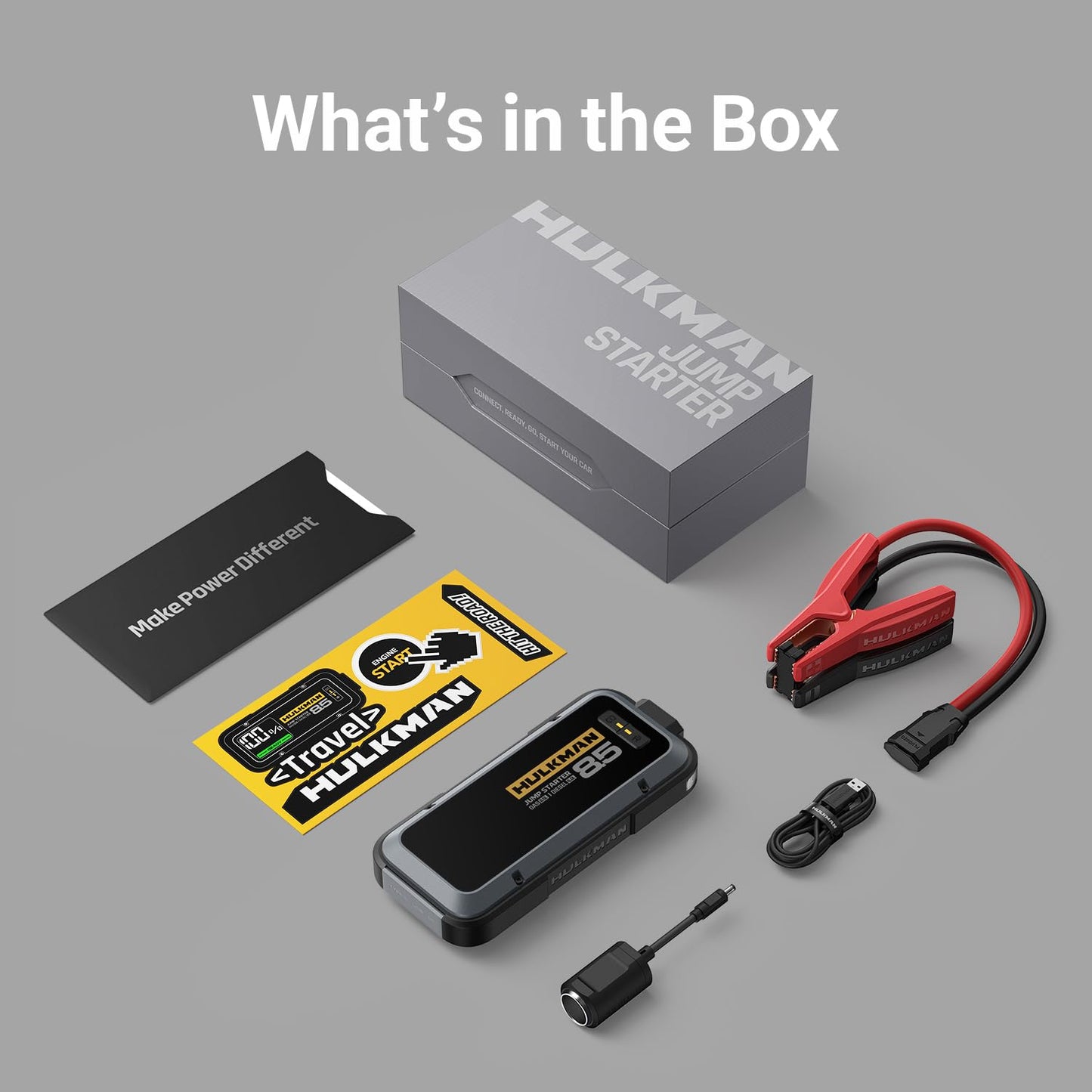 2000A Hulkman Smart Jump Starter with Flashlight