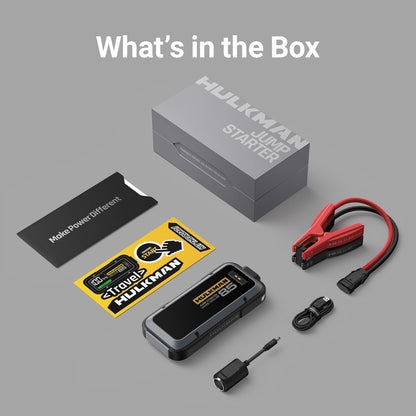2000A Hulkman Smart Jump Starter with Flashlight